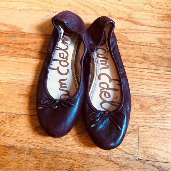 sam edelman burgundy flats